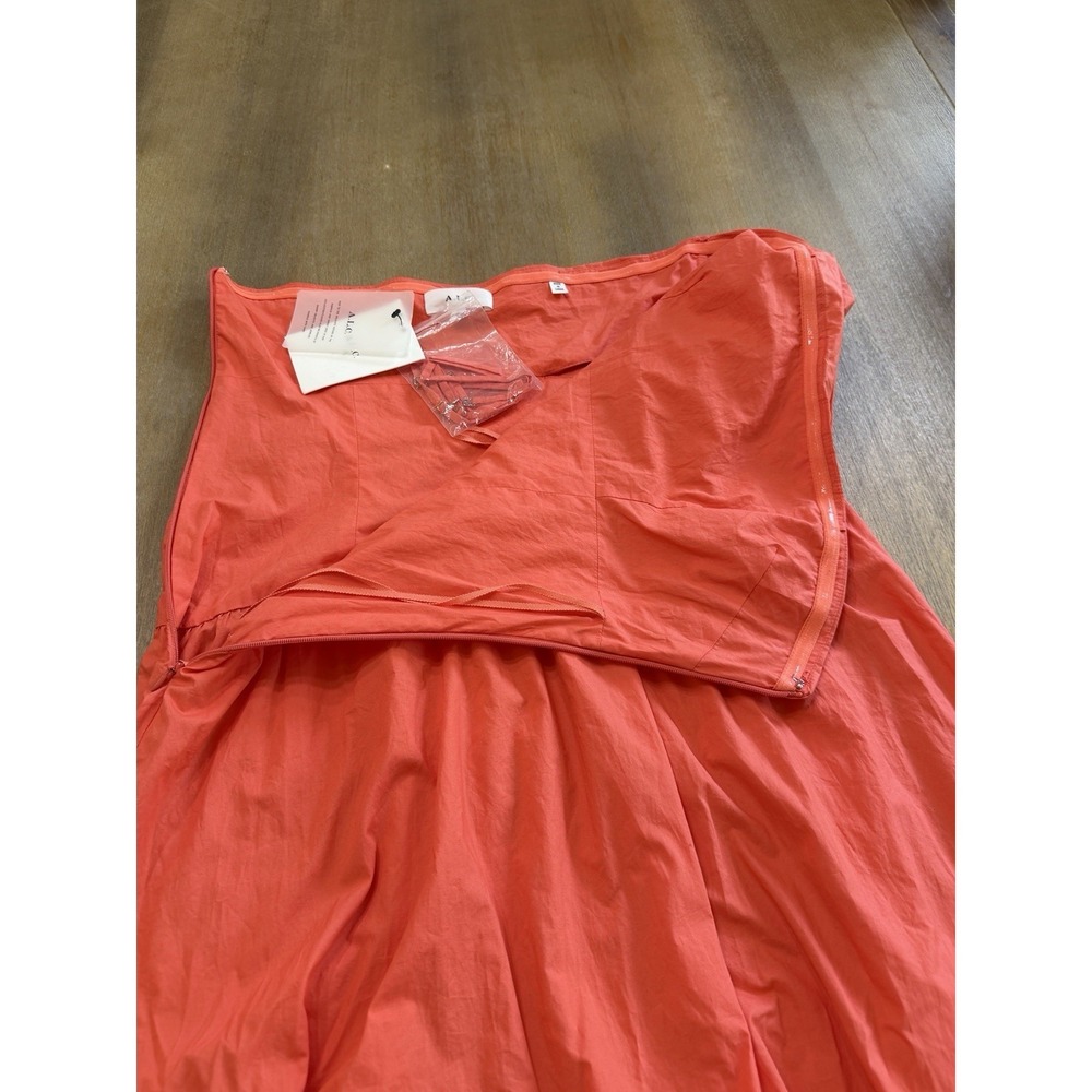 $595 ALC Coral Lark Strapless Cutout Ruched Maxi Dress Size 6 - Picture 14 of 16